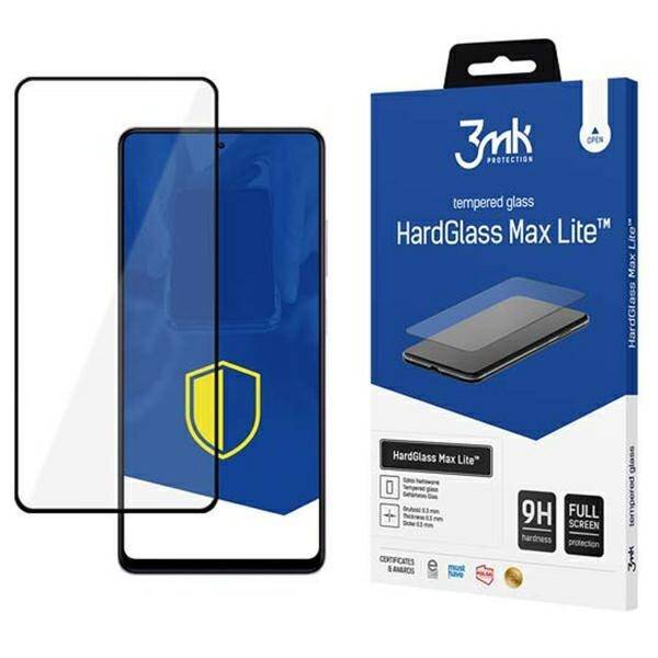 3MK HardGlass Max Lite Xiaomi Redmi Note 12 Pro, czarny/black Fullscreen Glass Lite