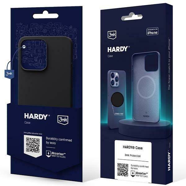 3MK Hardy Case iPhone 15 6.1" grafitowy/graphite MagSafe