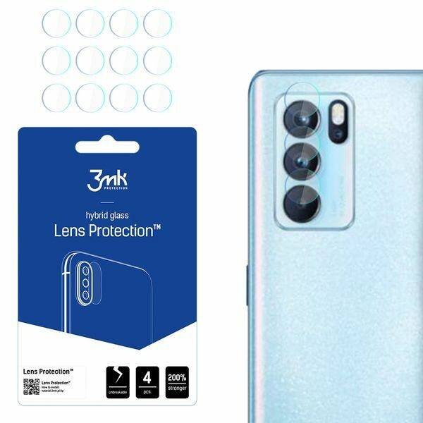 3MK Lens Protect Oppo Reno 6 Pro 5G PEPM00 Ochrona na obiektyw aparatu 4szt