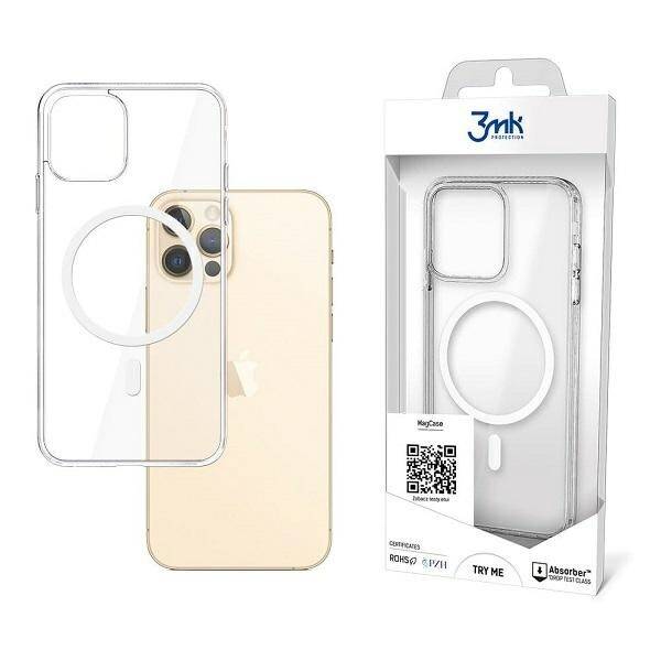 3MK MagCase iPhone 12/12 Pro przezroczyste