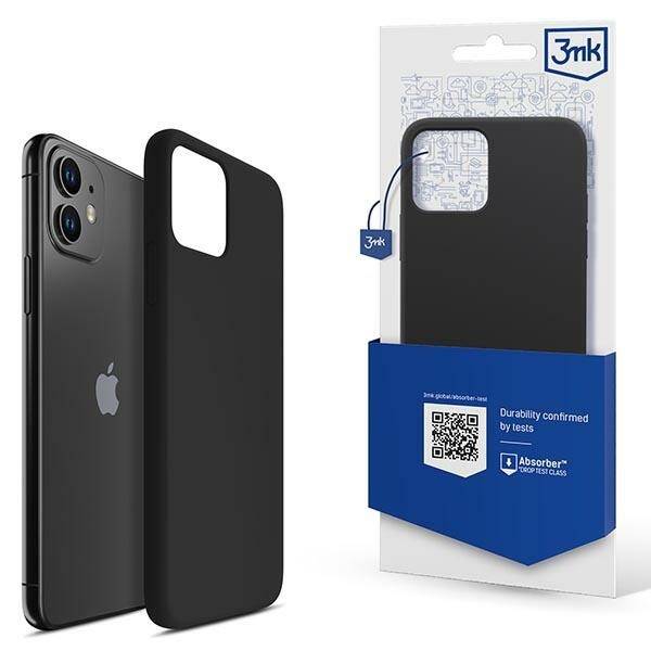 3MK Silicone Case iPhone 11 6,1" czarny/black