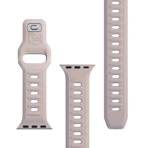 3MK Silicone Watch Strap różowobeżowy/ latte dla Apple Watch 38/40/41mm