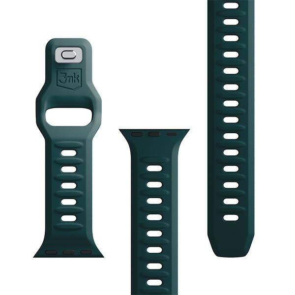 3MK Silicone Watch Strap zielony/ evergreen dla Apple Watch 38/40/41mm