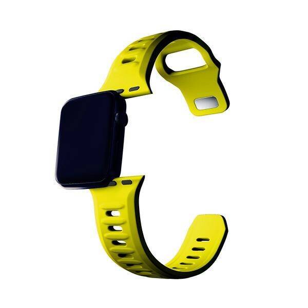 3MK Silicone Watch Strap żółty/yellow dla Apple Watch 42/44/45/49mm