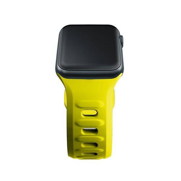 3MK Silicone Watch Strap żółty/yellow dla Apple Watch 42/44/45/49mm