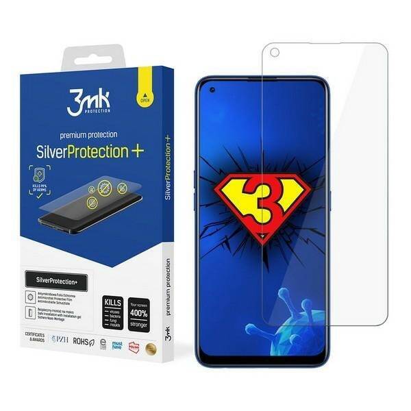 3MK Silver Protect+ Realme 7 Pro Folia Antymikrobowa montowana na mokro