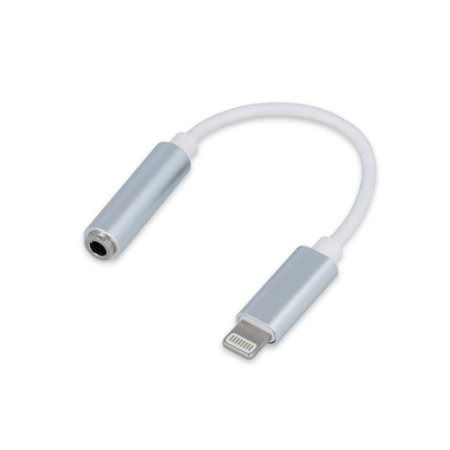 ADAPTER PRZEJŚCIÓWKA FOREVER LIGHTNING->JACK 3.5MM AUDIO SREBRNY