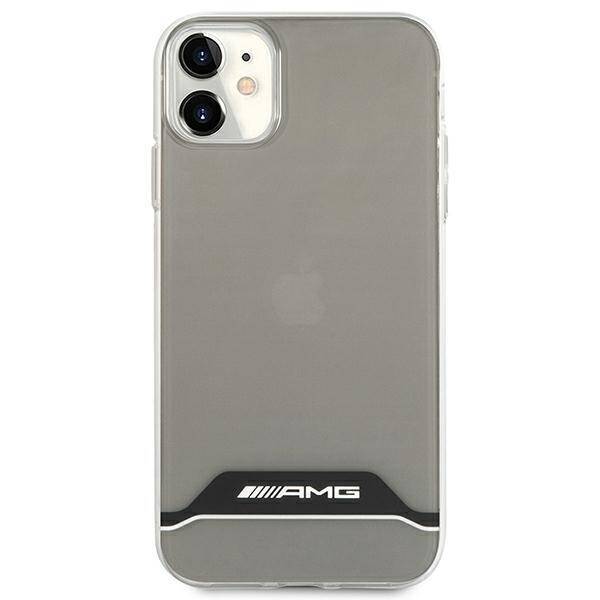 AMG AMHCN61TCBW IPHONE 11 / XR 6,1" PRZEZROCZYSTY/TRANSPARENT HARDCASE ELECTROPLATE BLACK&WHITE