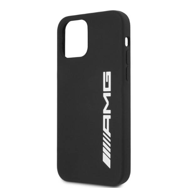 AMG AMHCP12LSGLBGN IPHONE 12 PRO MAX 6,7" CZARNY/BLACK HARDCASE SILICONE BIG LOGO