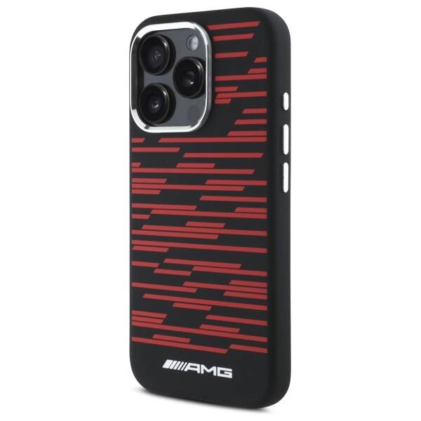 AMG AMHMP16L24SSRRK iPhone 16 Pro 6.3"    czarny/black hardcase Silicone Graphics MagSafe