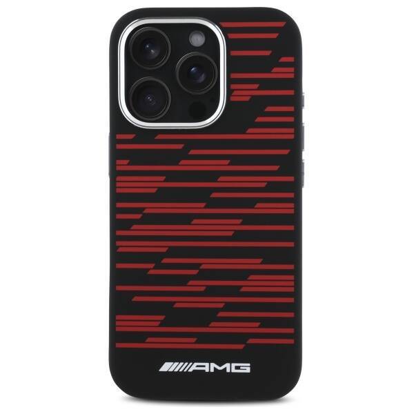 AMG AMHMP16L24SSRRK iPhone 16 Pro 6.3"    czarny/black hardcase Silicone Graphics MagSafe