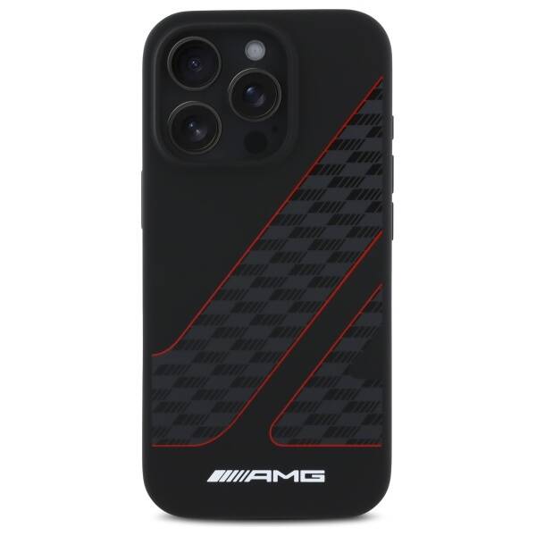 AMG AMHMP16L2SCFR iPhone 16 Pro 6.3"      czarny/black hardcase Checkered Flag Pattern MagSafe