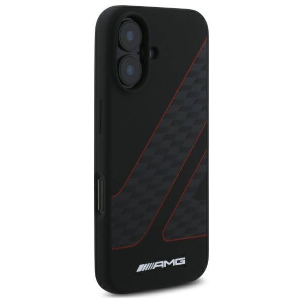 AMG AMHMP16S2SCFR iPhone 16 6,1"          czarny/black hardcase Checkered Flag Pattern MagSafe