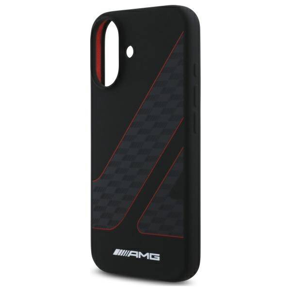 AMG AMHMP16S2SCFR iPhone 16 6,1"          czarny/black hardcase Checkered Flag Pattern MagSafe