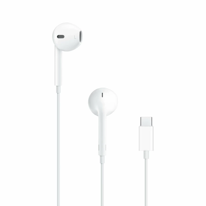 APPLE EARPODS A3046 MTJY3ZM/A SŁUCHAWKI PRZEWODOWE ZE ZŁĄCZEM USB-C - BIAŁE ORYGINALNA PLOMBA