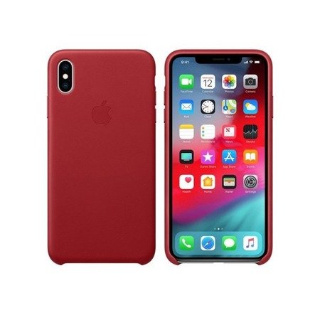 APPLE MRWQ2ZM/A LEATHER CASE IPHONE XS MAX RED ORYGINALNA PLOMBA