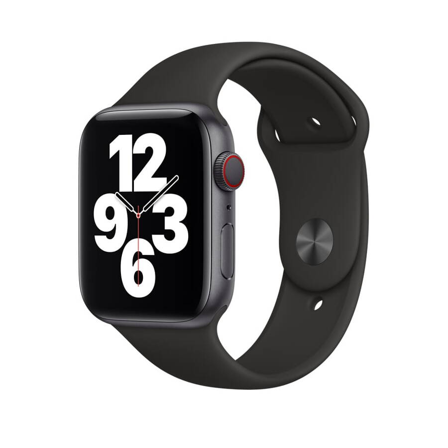 APPLE MTPL2ZM/A SILICONE SPORT STRAP S/M M/L 44MM BLACK OTWARTE OPAKOWANIE