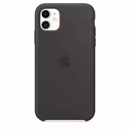 APPLE SILICONE CASE IPHONE 11 BLACK OTWARTE OPAKOWANIE 