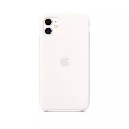 APPLE SILICONE CASE IPHONE 11 WHITE OTWARTE OPAKOWANIE 