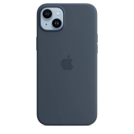 APPLE SILICONE CASE MPT53ZM/A IPHONE 14 PLUS STORM BLUE NOWY