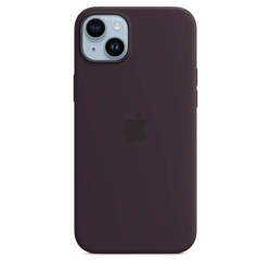 APPLE SILICONE CASE MPT93ZM/A IPHONE 14 PLUS ELDERBERRY NOWY + APPLE LEATHER SLEEVE MHYF3ZM/A CASE IPHONE 12 PRO MAX PINK CITRUS ORYGINALNA PLOMBA