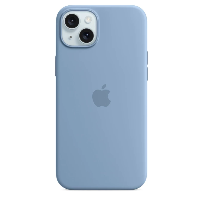 APPLE SILICONE CASE MT193ZM/A IPHONE 15 PLUS WINTER BLUE ORYGINALNA PLOMBA
