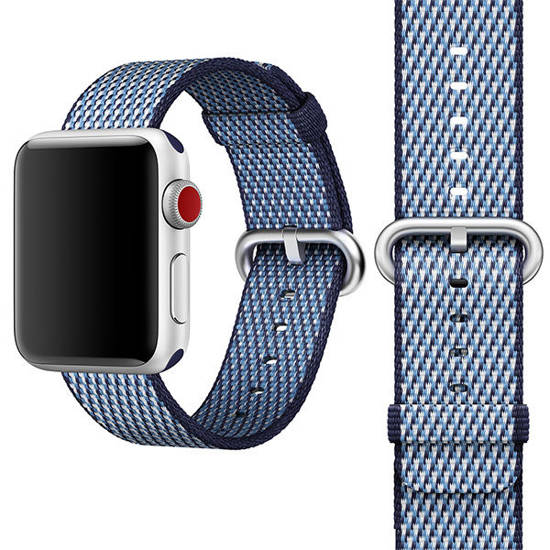 APPLE STRAP WOVEN NYLON MQVC2ZM/A MATERIAŁOWY PASEK DO APPLE WATCH 42MM MIDNIGHT BLUE OTWARTE OPAKOWANIE