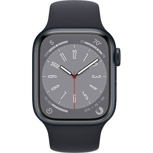 APPLE WATCH A2771 SERIES 8 GPS 45MM KOPERTA Z ALUMINIUM MIDNIGHT GRADE A+ BEZ PUDEŁKA BEZ PASKA