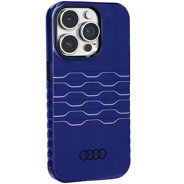 AUDI IML MAGSAFE CASE IPHONE 14 PRO 6.1" NIEBIESKI/NAVY BLUE HARDCASE AU-IMLMIP14P-A6/D3-BE