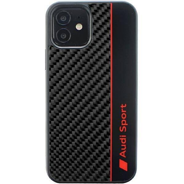 Audi Carbon Fiber Stripe iPhone 11 / Xr 6.1" czarny/black hardcase AUS-TPUPCIP11-R8/D1-BK