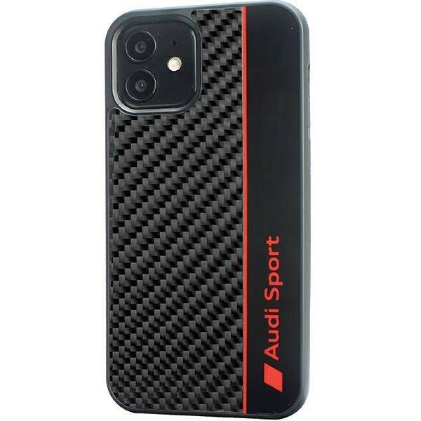 Audi Carbon Fiber Stripe iPhone 11 / Xr 6.1" czarny/black hardcase AUS-TPUPCIP11-R8/D1-BK