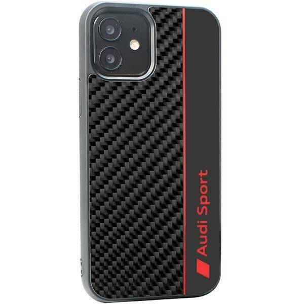 Audi Carbon Fiber Stripe iPhone 11 / Xr 6.1" czarny/black hardcase AUS-TPUPCIP11-R8/D1-BK