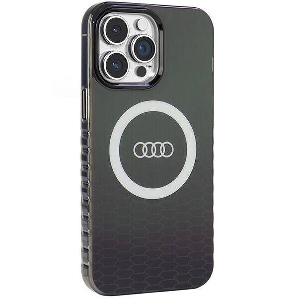 Audi IML Big Logo MagSafe Case iPhone 14  Pro Max 6.7" czarny/black hardcase AU-IMLMIP14PM-Q5/D2-BK