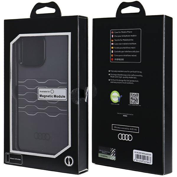 Audi IML MagSafe Case iPhone 14 Pro Max  6.7" czarny/black hardcase AU-IMLMIP14PM-A6/D3-BK