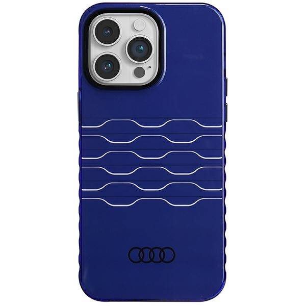 Audi IML MagSafe Case iPhone 14 Pro Max  6.7" niebieski/navy blue hardcase AU-IMLMIP14PM-A6/D3-BE