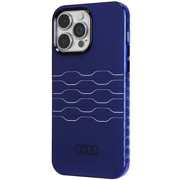 Audi IML MagSafe Case iPhone 14 Pro Max  6.7" niebieski/navy blue hardcase AU-IMLMIP14PM-A6/D3-BE