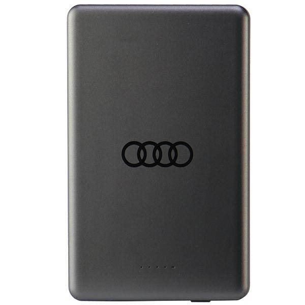 Audi Powerbank indukcyjny 15W 5000mAh szary/grey Big Logo MagSafe AU-MWPB5000-GT/D1-GY