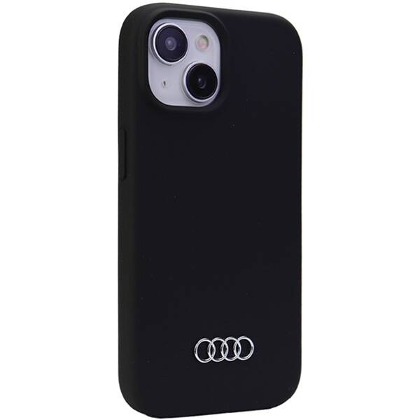 Audi Silicone Case iPhone 15 Plus / 14  Plus 6.7" czarny/black hardcase AU-LSRIP15M-Q3/D1-BK