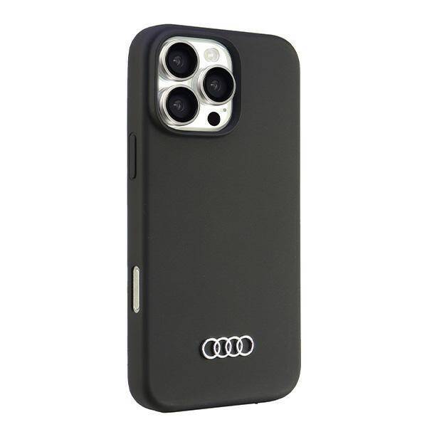 Audi Silicone Case iPhone 16 Pro Max 6.9" czarny/black hardcase AU-LSRIP16PM-Q3/D1-BK