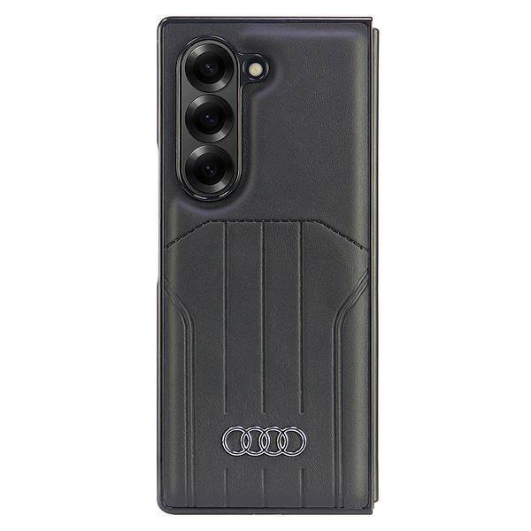 Audi Synthetic Leather MagSafe Z Fold6 F956 czarny/black hardcase AU-TPUPCMFold6-Q5/D1-BK