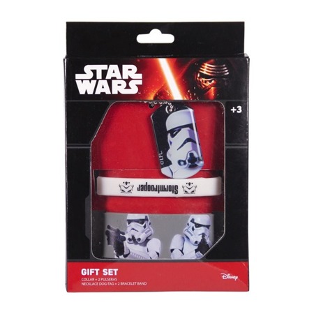 BIŻUTERIA STAR WARS GIFT SET OPASKA NASZYJNIK BIAŁY