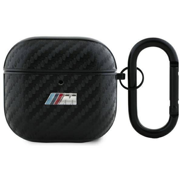 BMW BMA4CMPUCA AirPods 4 cover            czarny/black PU Carbon M Collection