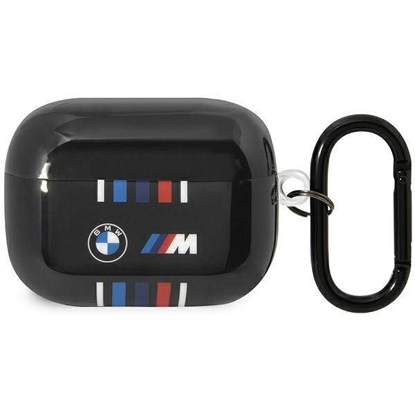 BMW BMAP22SWTK AIRPODS PRO COVER CZARNY/BLACK MULTIPLE COLORED LINES