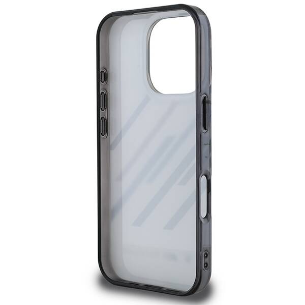 BMW BMHCP16X23HTRAG iPhone 16 Pro Max     6.9" szary/grey hardcase Motorsport IML Random Stripes