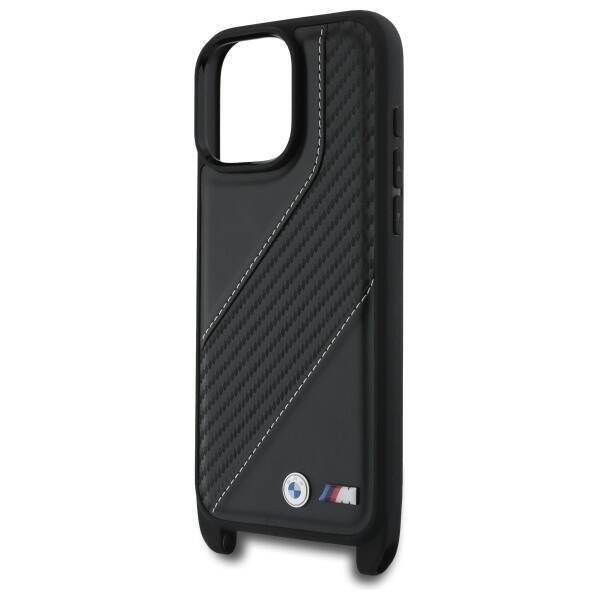 BMW BMHCP16X23PSCCK iPhone 16 Pro Max     6.9" czarny/black hardcase M Edition Carbon Stripe & Strap