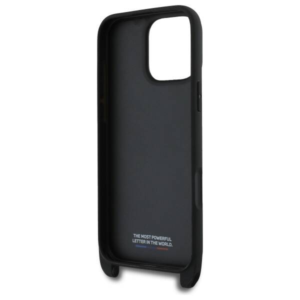 BMW BMHCP16X23PSCCK iPhone 16 Pro Max     6.9" czarny/black hardcase M Edition Carbon Stripe & Strap