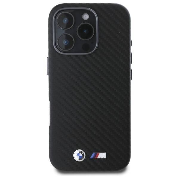 BMW BMHCP16X23PUFWC iPhone 16 Pro Max     6.9" czarny/black hardcase Carbon Wrapped Metal