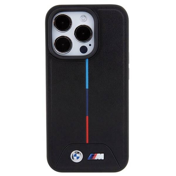 BMW BMHMP15X22PVTK IPHONE 15 PRO MAX 6.7" CZARNY/BLACK HARDCASE QUILTED TRICOLOR MAGSAFE