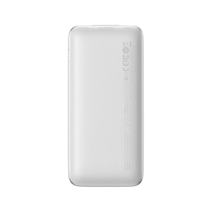 Baseus Bipow Pro powerbank 10000mAh 20W + kabel USB 3A 0.3m biały (PPBD040102)