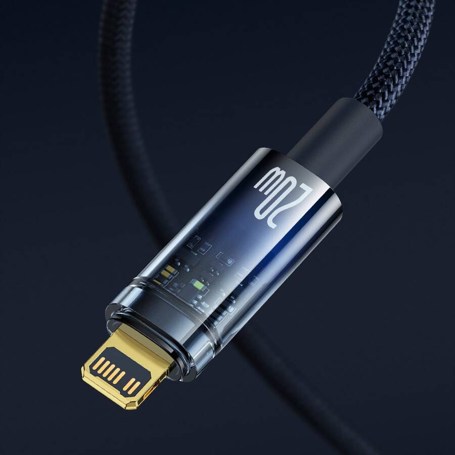 Baseus Explorer Series kabel przewód USB Typ C – Lightning 20W 2m niebieski (CATS000103)